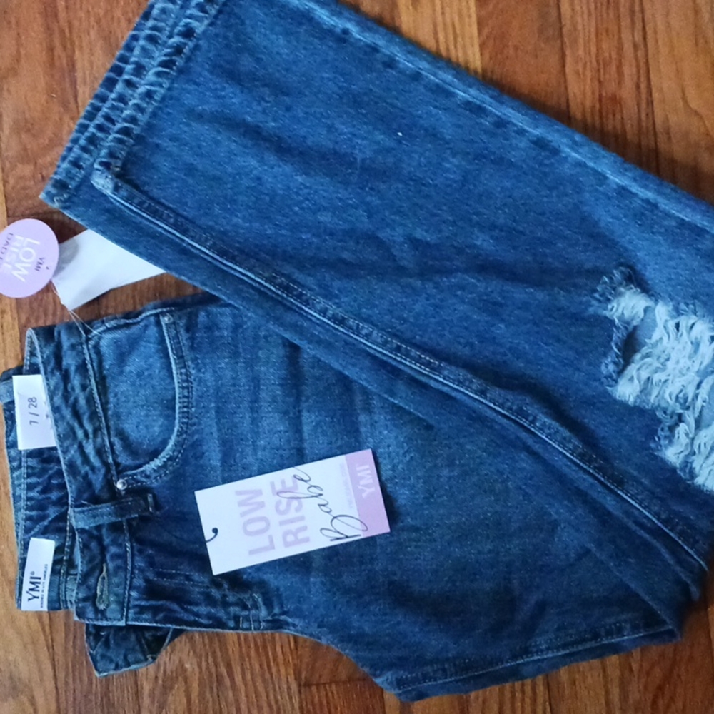 Distressed jeans